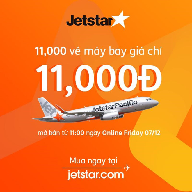 Khuyến mãi Jetstar : Các chặn bay ngược chiều chỉ với giá 11K !